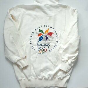 Genuine 1998 Nagano Olympics Hoodie Sweatshirt